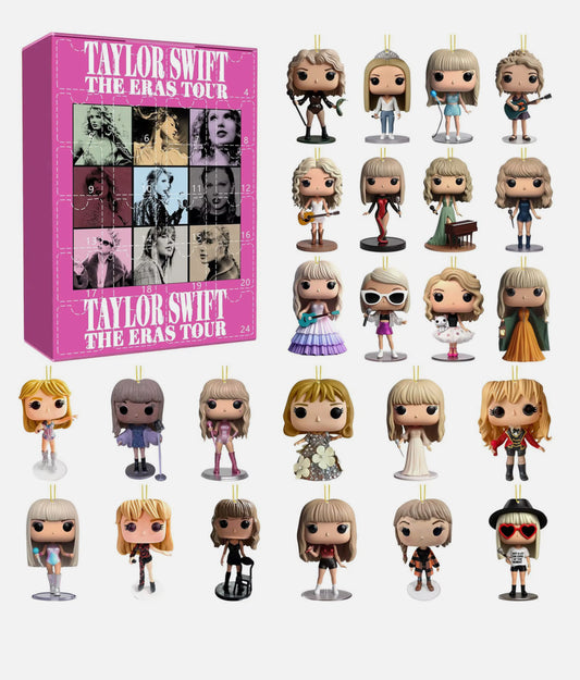 🎁 Swiftmas Eras Tour Advent – 24 Acrylic Collectible Ornaments